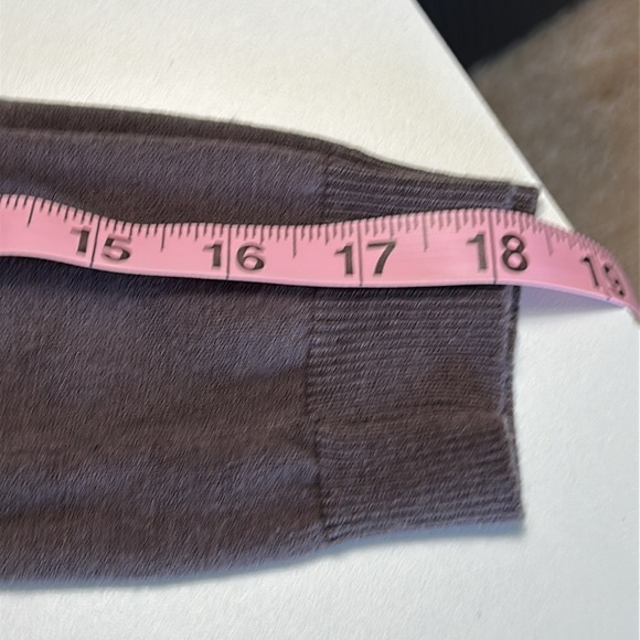 ANTHROPOLOGIE GUINEVERE BROWN BUTTON UP SCALLOPED SWEATER SIZE L - Picture 12 of 13